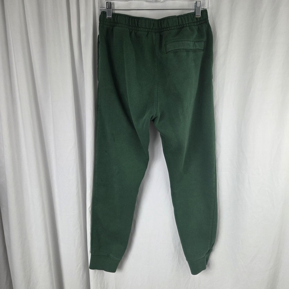 Nike Pants Mens Small Green Fleece Joggers Sweatpants Cuffed Swoosh Logo Casual - Picture 5 of 14